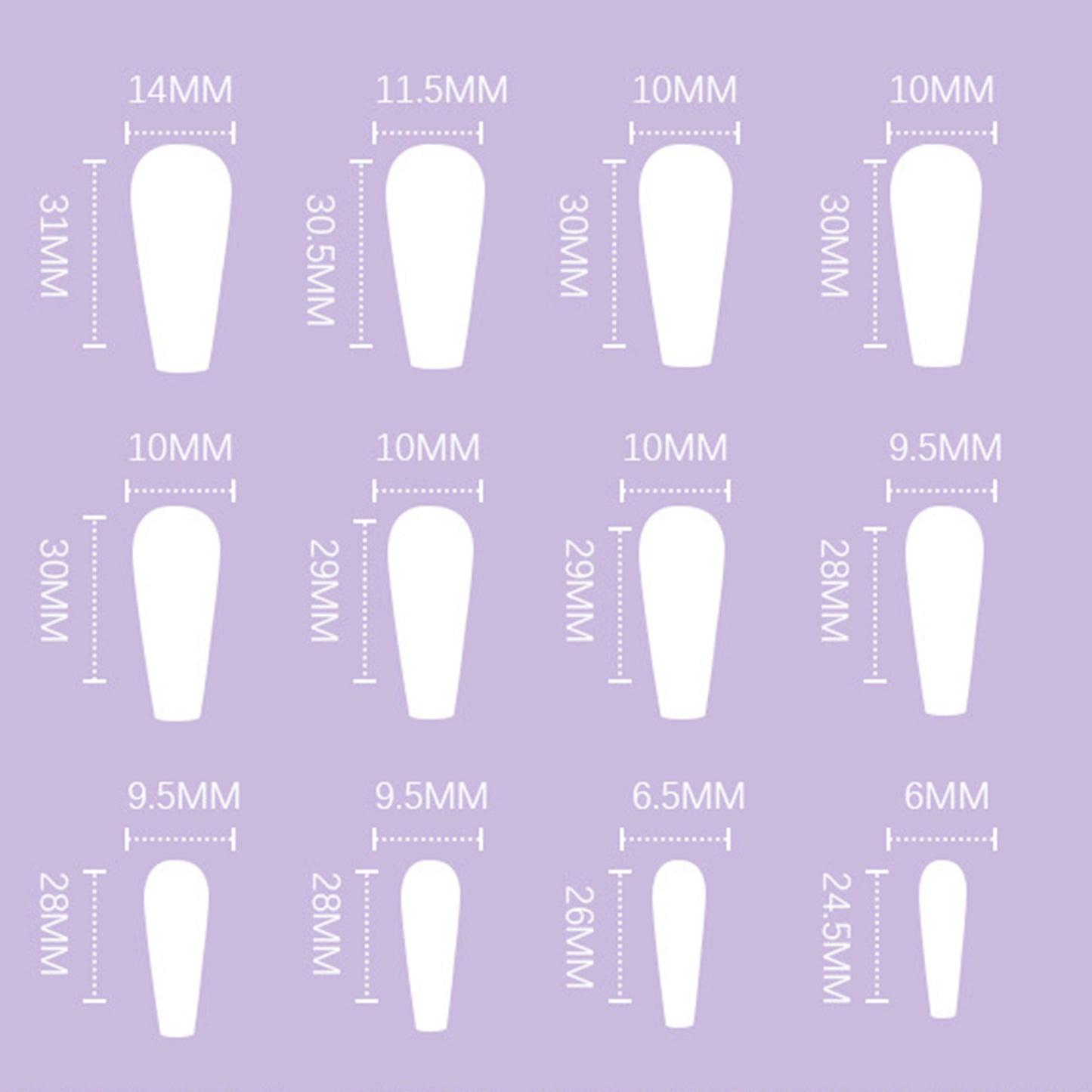 Bright Neon Yellow Long Ballerina Press-on Nails