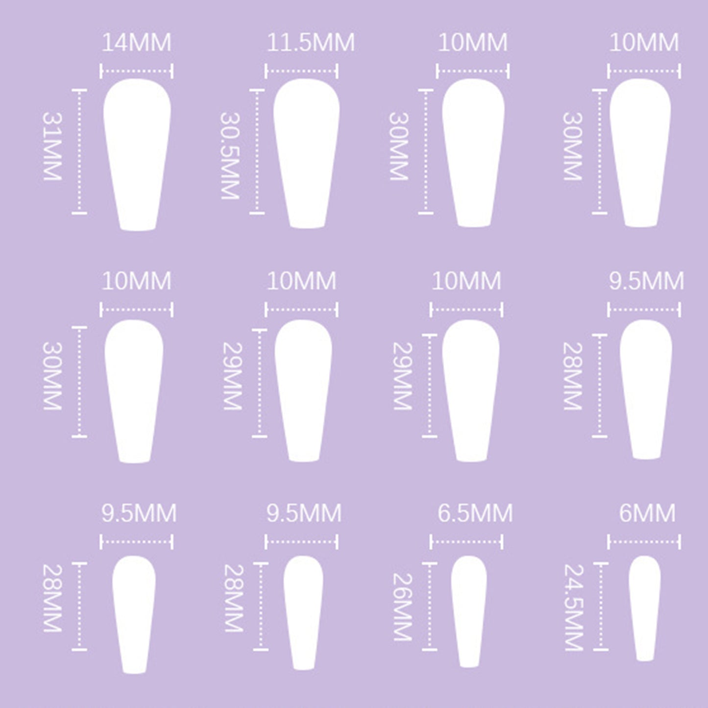 Gold Moon and Sun Long Ballet Press-on Nails