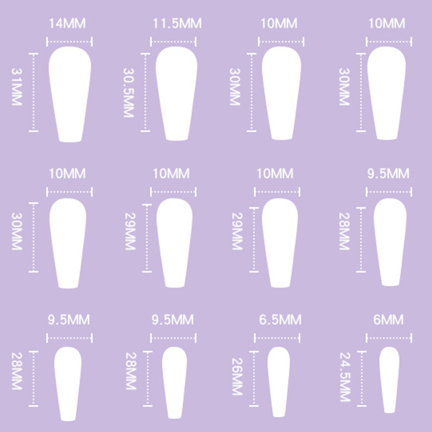 Vibrant Rainbow Cloud Long Ballerina Press-on Nails