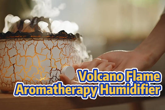 Elevate Your Space with the Flame Volcano Aromatherapy Humidifier Diffuser - Experience Serenity Like Never Before!