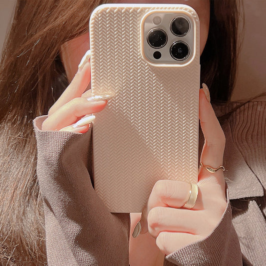Woven Texture Knitted Style Phone Case for Apple iPhone